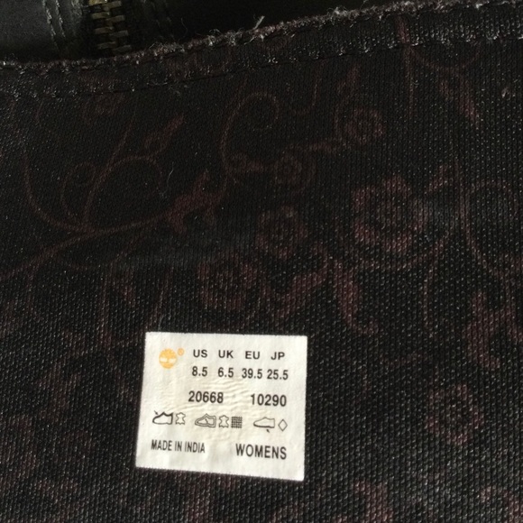 Womens Timberland suede and leather tall winter boots - Picture 4 of 4